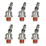 Industrial Swivel 1/4" NPT Male Quick Connect Air Tool Fittings - 6 Pack ... (INDUSTRIAL/MILTON (M) STYLE)