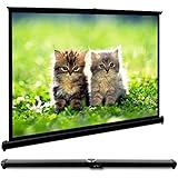 FastFox Mini Table Screen Outdoor Business Portable Movie Screens 50 Inch 4:3 Home Cinema Projector Screen with PVC Fabric Matte White