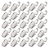 kakuu 100Pcs Stainless Steel Heavy Duty Satin Nickel Curtain Clips for Curtain,Home Decoration,Art Craft Display,Photos,Outdoor Activities Supplies (Sliver)