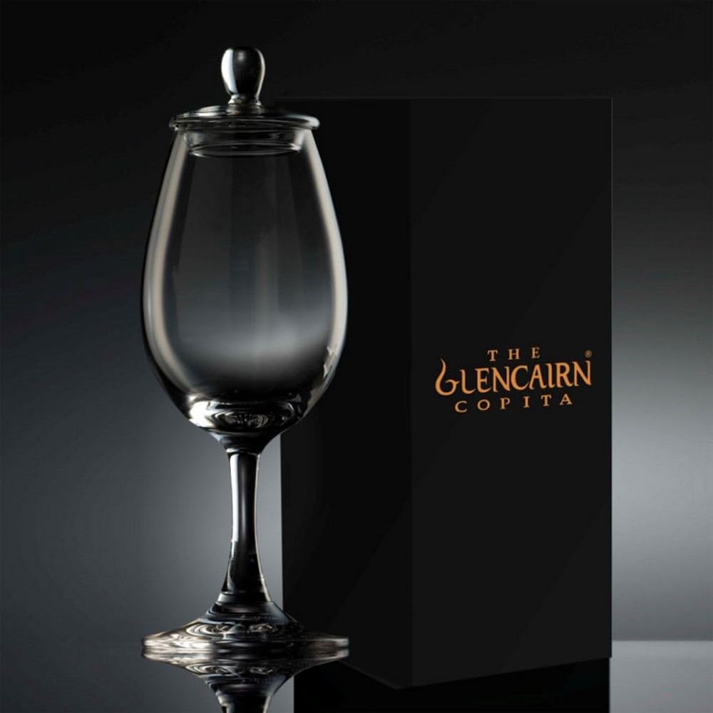 Glencairn Official Whisky Sherry Nosing Copita Crystal Glass with Tasting Cap 4 floz
