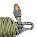 CAMPSNAIL Emergency Survival Kit Grenade - 20 Accessories First Aid Kit Survival Wrapped in 550 lb Paracord Survival Grenade for Emergencies (Army Green)