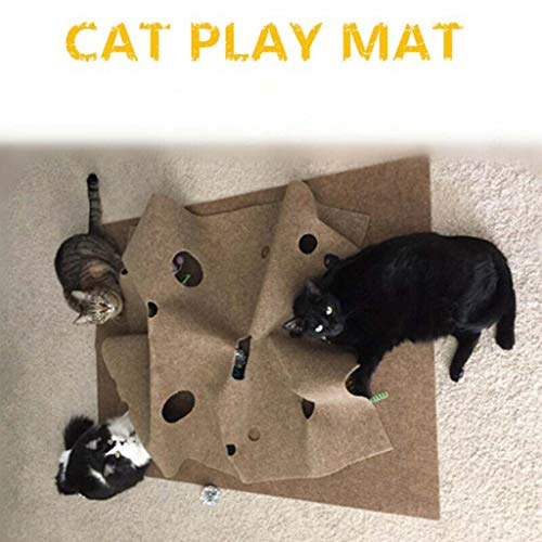 Redvive Top Pet Dog Cat Activity Play Mat Training Mat Cat Toy Bite Mat 120903 cm Training