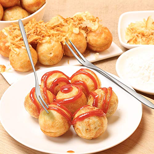 image for LIANYU 20-piece Appetizer Dessert Forks, Stainless Steel Mini Salad Fr