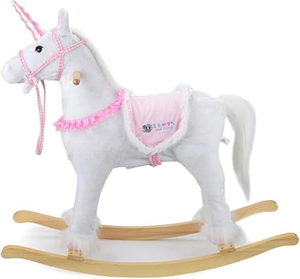 unicorn wooden rocking horse
