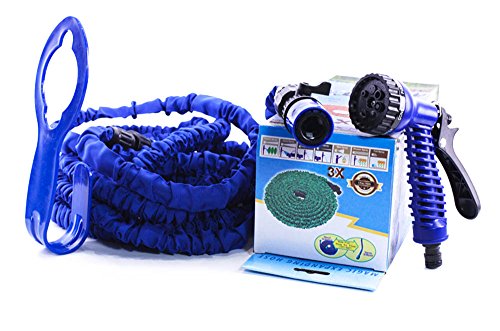 UPC 643131917528, LIGHTWEIGHT EASY TO USE HOSE 50 Foot Expanding Hose Stores Compactly, Expands 3 Times Its Size When Water Is Turned On. Super Durable, Perfect for Watering Lawn or Garden, Washing Car, Cleaning Patio