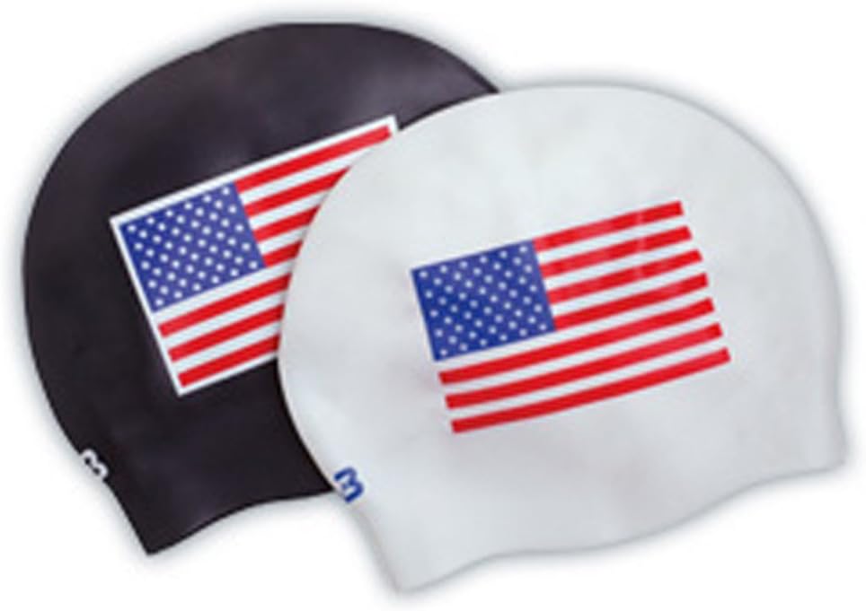 american flag swim cap