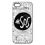 Retro Design The Music Band 5SOS for iPhone 5/5S Case , Hard Plastic 5SOS iPhone 5 Case