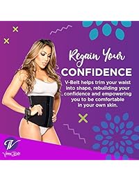 Vanna Belt: Entrenador de cintura con cinturón en V   Diseñado con tecnología Flexi-Boning, proporciona cobertura sin costuras, y ayuda a mejorar la postura