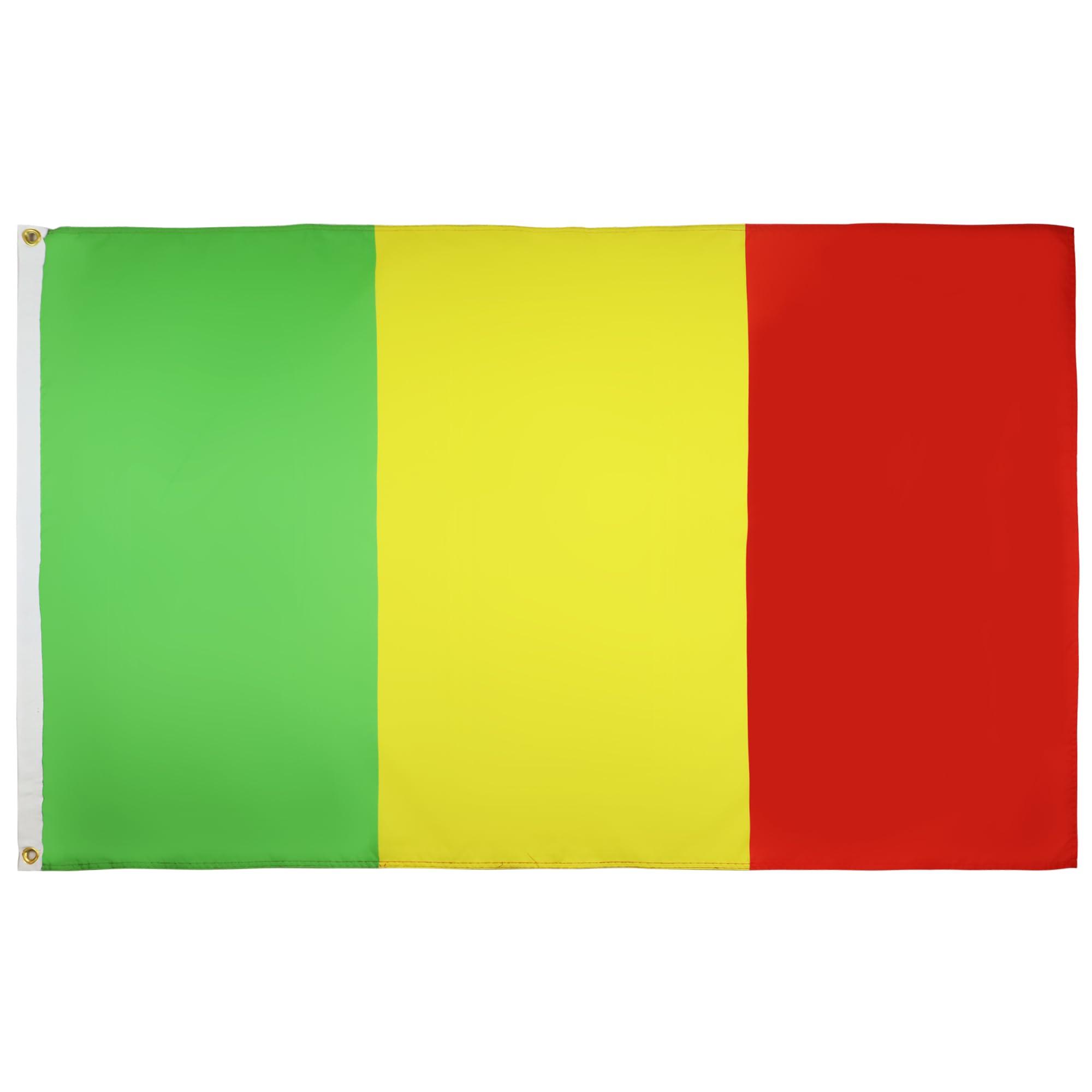 AZ FLAG - Mali Flag - 3x5 Ft - Light Polyester Malian Banner with Two Brass Eyelets - Fade Resistant - Vivid Colors - 3' x 5' Feet - 150x90 Cm — image 1
