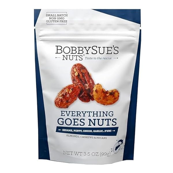 BOBBYSUE’S NUTS EVERYTHING GOES NUTS STYLE, ALL-NATURAL GOURMET...