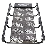 Gas Monkey Mechanic Creeper with Headrest - Vinyl Cushion and 6 Rolling Casters - 350 Lbs Capacity