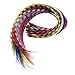 Professional Salon Feather Hair Extension Multi Color Mixed 50 Micro Beads & Plier hook Kits-24 Pcs