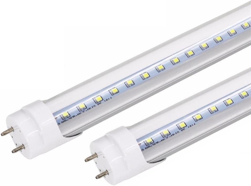 Maidodo 10pcs T8 G13 120cm 4FT 18W 1620LM 96SMD Warm White 2800-3200K LED Tube Bulbs Fluorescent/Neon Tubes w Transparent Cover [Energy Class A+]