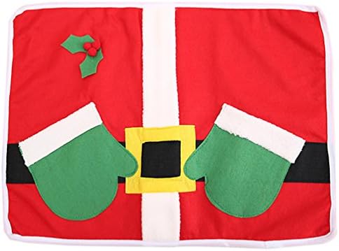 Haotfire Christmas Dining Table Decorations Glove Style Table Placemats Dinner Mat Kitchen Houseware Tableware Supplies