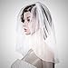 Classic White Wedding Veil with a Transparent Comb & Gold Bride to Be Satin Sash Kit as an idea for Inspired Bachelorette Night Party - Kape