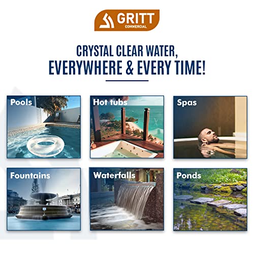 Gritt Commercial Pool Spa, Pond and Hot Tub Defoamer Odorless and Non