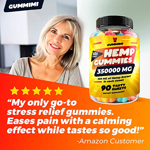 Hemp Gummies for Pain, Anxiety, Sleep, Stress Relief, 35000 MG, High