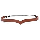 Funsveta Medieval Leather Viking Tiara, Handmade Diadem Crown for Cosplay, LARP, Fairy, Elven Costume Accessories