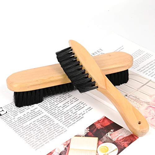 Monrocco 9 Inch Soild Wooden Billiard Pool Table and Rail Brush Set Cleaning Tools Accessory for Cleaning Billiards Table - Thumbnail 4