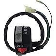 Left Handlebar Control Engine Start Run Off Headlight Switch for Yamaha Wolverine 350 YFM350F Big Bear 350 YFM350F/U Kodiak 400 4WD YFM400F Warrior 350 YFM350X Grizzly 600 YFM600F Moto-4 YFM350E