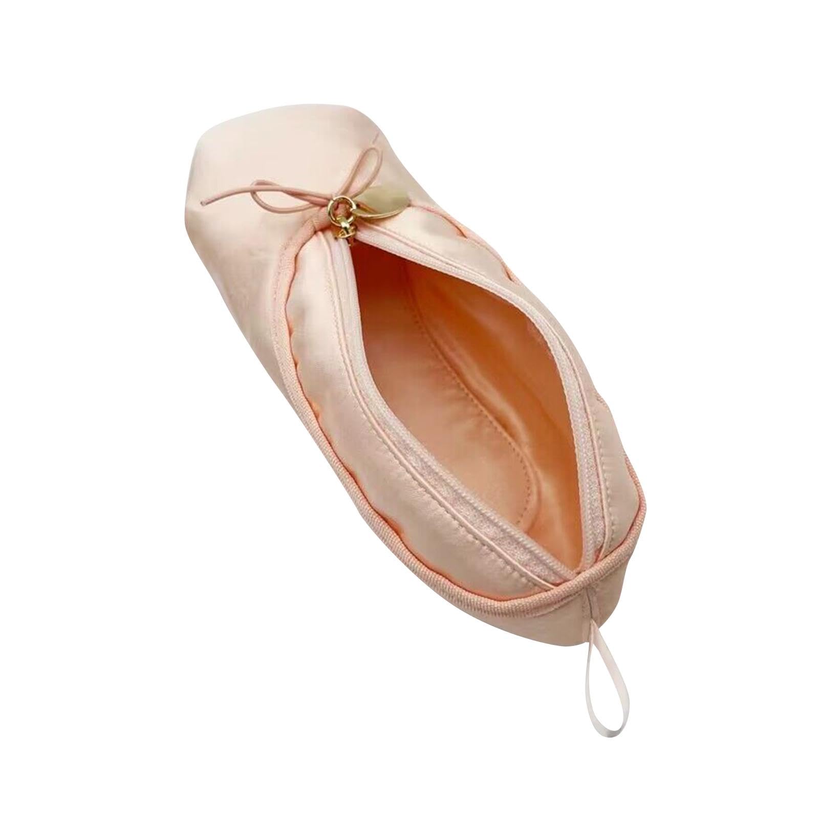 LOVIVER Pen Bag Portable Ballet Shoes Designed Stationery Organizer Multifunction Cute Pencil Case Pencil Holder for Teen Boys and Girls School