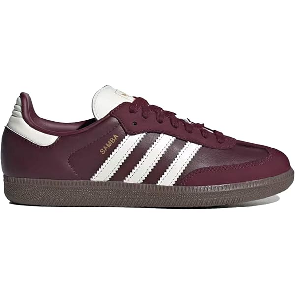 Amazon.com | Maroon/White Gum3 adidas Originals Samba OG | Fashion