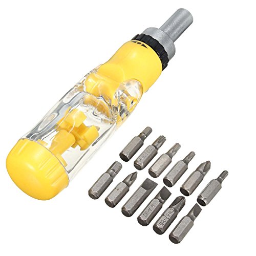 HITSAN 12 in 1 Multifunctional Precision Ratchet Screwdriver Set Hand Tool Repair Kit One Piece