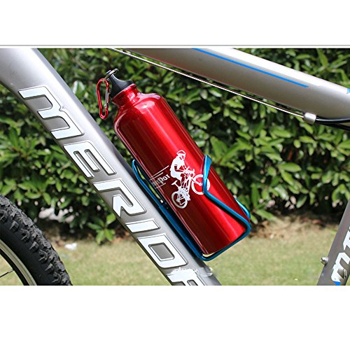 YALANK Bike Water Bottle Holder,Bicycle Water Bottle Cage Holder,Lightweight Bike Water Bottle Cages,Aluminum Alloy Cycling Water Bottle Rack Holder Cage for Cycling MTB Bike Road Bike,Blue