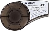 Brady M21-750-430-WT-CL Cartridge, B430 Clear Polyester Material,  0.75