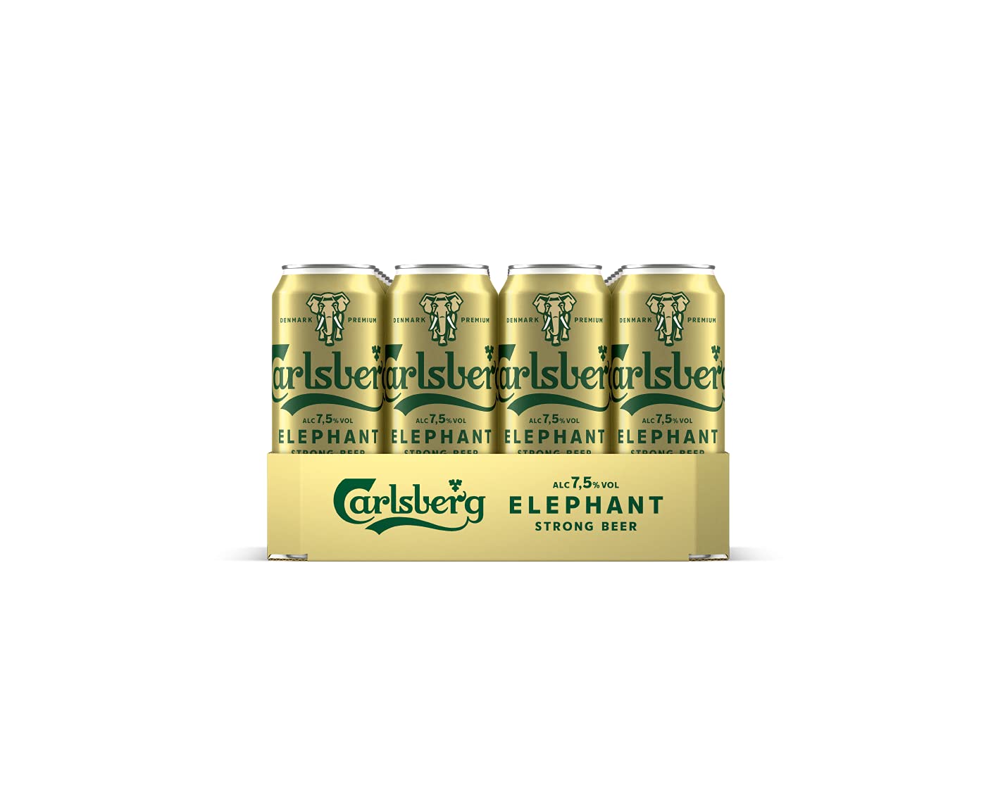 Carlsberg Elephant 7,5 % Vol. Dosenbier 0,5 l | 24 Starkbier Dosen in kraftvoll, herbem Geschmack | Bier Palette Einweg (24 X 0,5 l) 3
