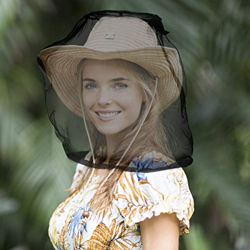 Mosquito Head Net Face Netting - 4 Pack Bug Face Netting Bucket Insect Repellent Fly Screen Protection Netting, Hiking, Traveling, Fishing Beekeeping and Gardening Protection - Thumbnail 4