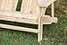 LOKATSE HOME Wooden Double Adirondack Chair Loveseat, Natural