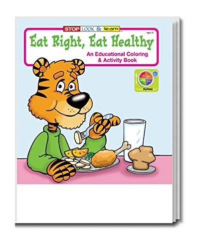Eat Right, Eat Healthy Kid's Coloring & Activity Book in Bulk (25-pack)