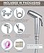 Handheld Bidet Toilet Sprayer, Dual Function 2 Kind Sprayer Shattaf,Stream and Jet, Cloth Diaper Sprayer Kit, Personal Hygiene Cleaning No Leaking Toilet Attachment - Chrome