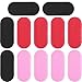 Boao 12 Pieces Hair Fringe Grippers for Man Woman Hair Grip Hair Fringe Sticker 6 Pairs Hair Holders for Black Pink Red