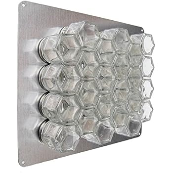 Amazon Com Gneiss Spice Diy Wall Hanging Magnetic Spice Rack 24