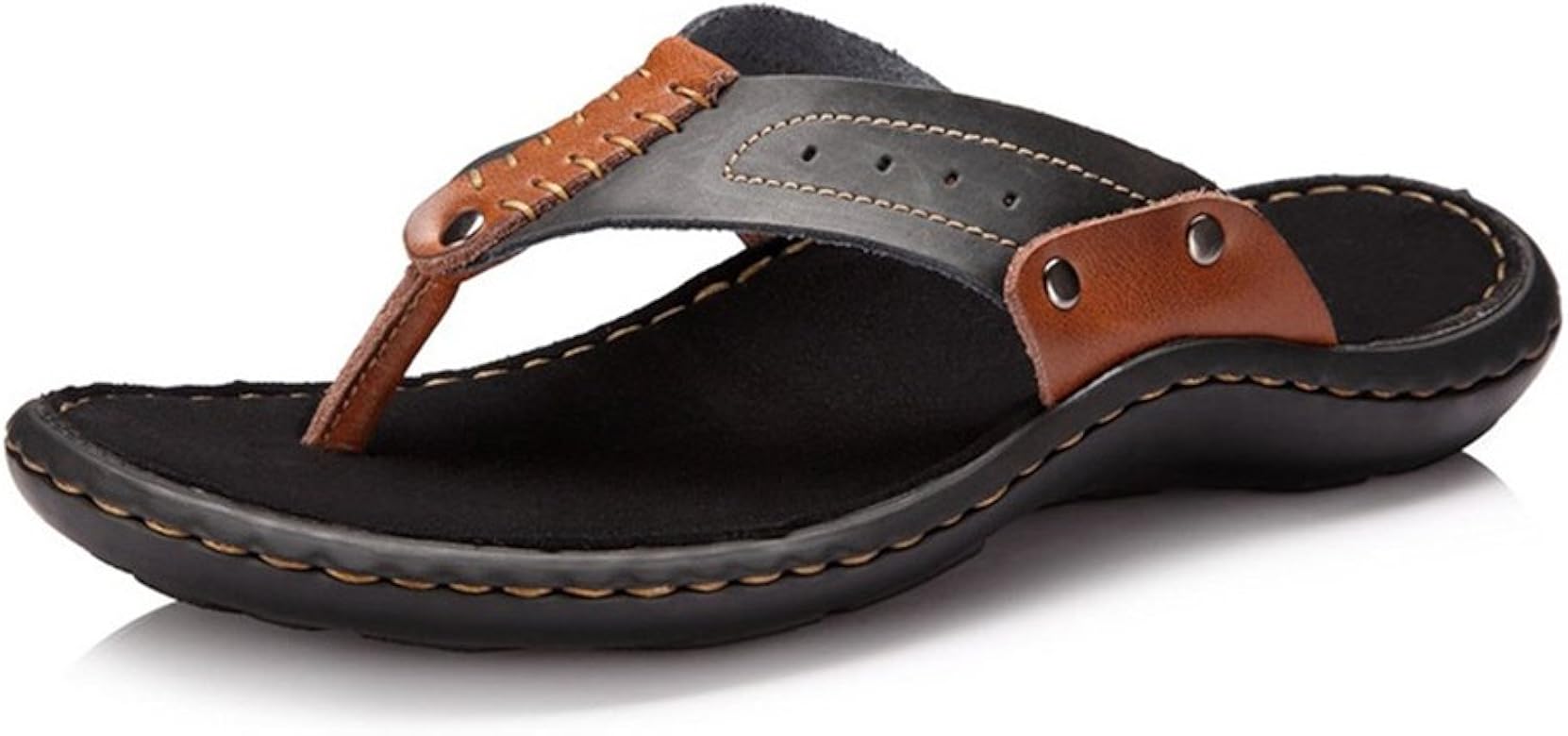 pure leather slippers