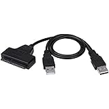 SATA to USB 2.0 Cable Adapter for 2.5" HDD SSD Hard Drive Connnector 22 Pin 7+15 SATA 1 2 3 External Conventer
