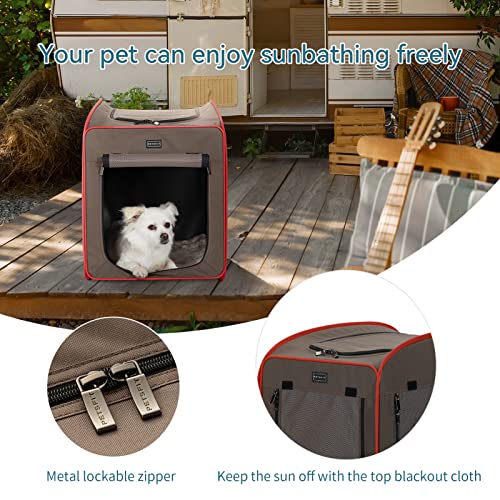Petsfit Portable Dog Crates for Medium Dogs, Travel Dog Crate with Soft
