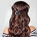Hair Claw Clips Medium Size Hair Claws 1.3 Inch Hair Jaw Clip Claw Clip Grip for Women Girls Medium Hair(18 Pieces, Brown and Black)