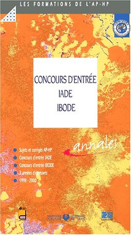 Concours d'entrée IADE, IBODE