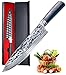 Chef Knife - Maxblademark Pro Kitchen Knife 8 Inch Chef's Knives, German High Carbon Stainless Steel Knife with Damascus Pattern, Ergonomic Handle, Ultra Sharp, Knife Sheath and Stylish Package
