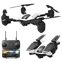 Cinhent Drone Foldable Voice Control RC Quadcopter F62 2.4G 4CH WiFi FPV 4K HD Camera RC Helicopter Drone 2.4Ghz 6-Axis Quadcopter Good Choice for Drone Training