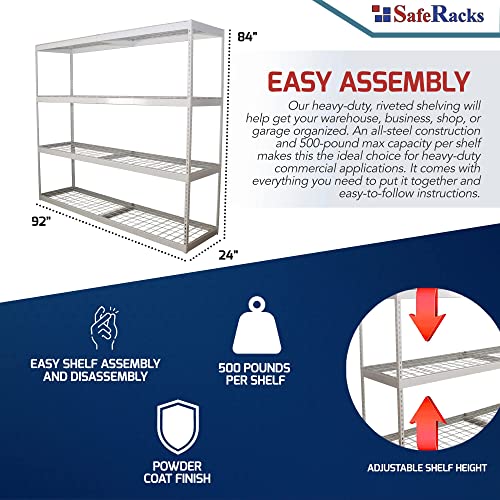 SafeRacks Garage Shelving Unit Storage Shelf That Holds 500 Pounds