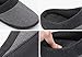 HomeIdeas Men's Woolen Fabric Memory Foam Anti-Slip House Slippers, Winter Breathable Indoor Shoes