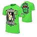 WWE John Cena T-shirt , Cap , Sweatbands strong Wristbands 5 Piece Set Wrist RAW (S, GREEN)
