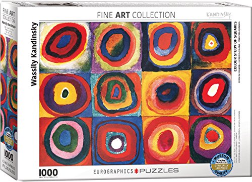 EuroGraphics Color Study of Squares and Circles, 1913 by Kandinsky Puzzle (1000-Piece)