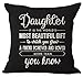 Queen's designer Best Gifts for Daughter Nordic Warm Sweet Sayings It is The World's Most Beautiful Gift to Watch You Grow Cotton Linen Decorative Throw Pillow Case Cushion Cover Square 18 