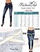 Style LA6A174S – Colombian Design, Mid Waist, Butt Lift, Skinny Jeans in Washed Dark Blue Size 7
