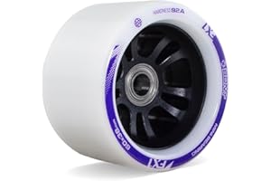 Bont FX1 Roller Skate Wheels with 688 Mini Bearings - Derby and Indoor Speed Quad Skating - Pack of 8 with bearings